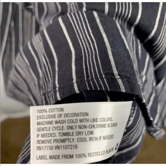 Isabel Maternity Grey Striped Short Sleeve Top Size S Maternity - Picture 4 of 5